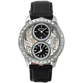 Guess trend Japanese Quartz Analog Woman Watch with Cowskin Bracelet W17535L1