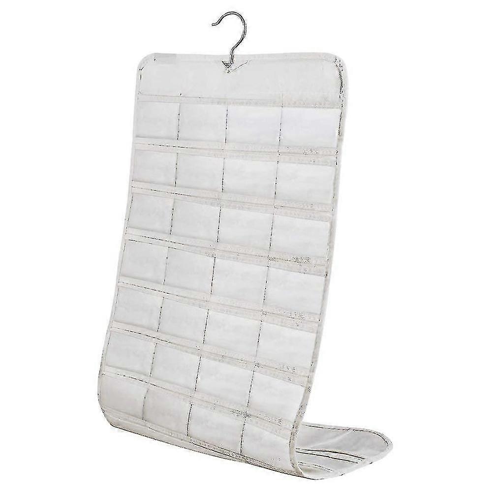 80-compartment double-sided jewelry pouch