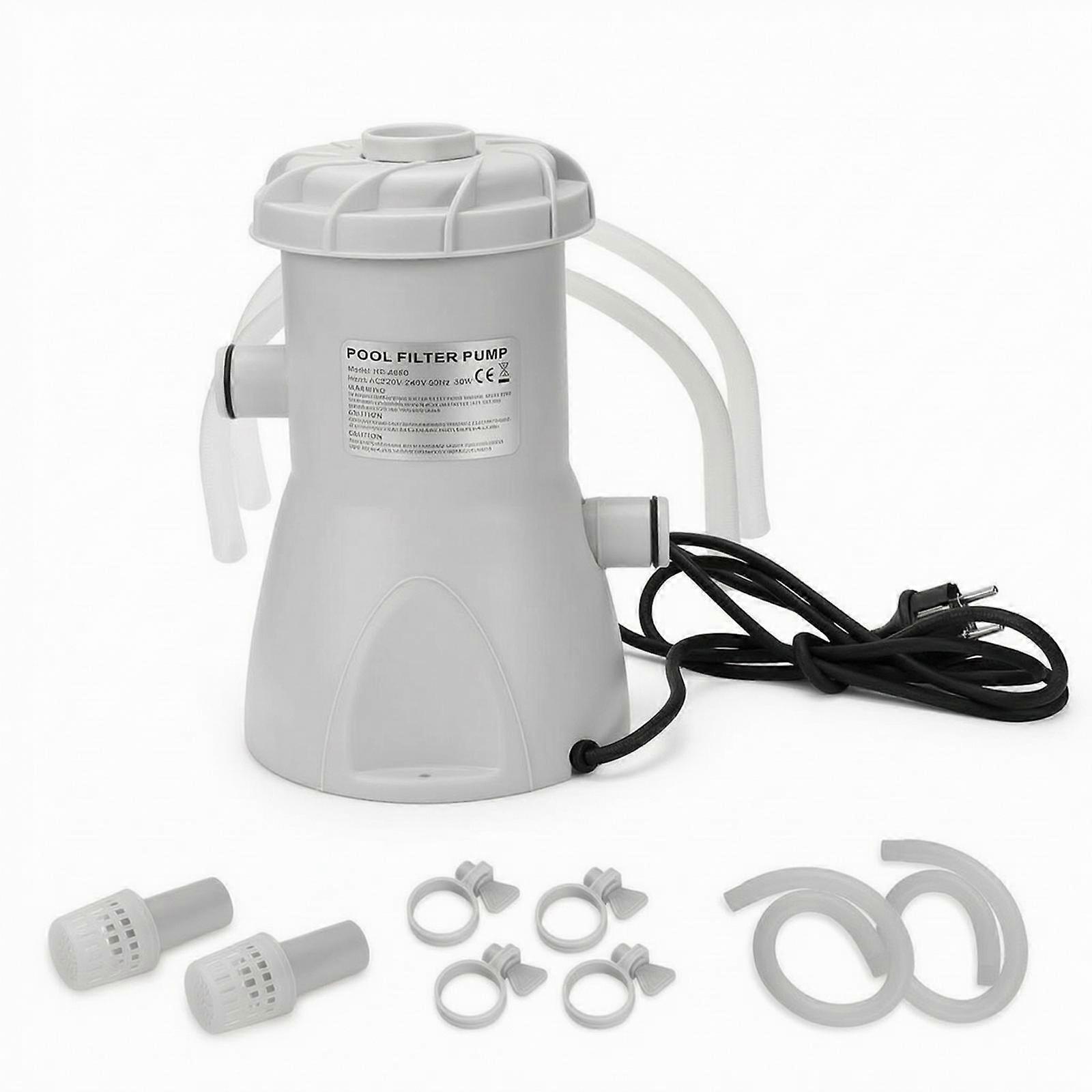 Electric Pool Clarifier Pump | corded, Pool Pump with Hoses, for Backyard