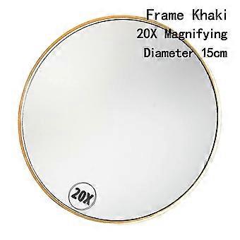 High Magnification Bathroom Mirror Flexible Makeup Mirror 20x Magnifying Mirror With 3 Suction Cups Cosmetics Tools Round Mirror-SSZFV