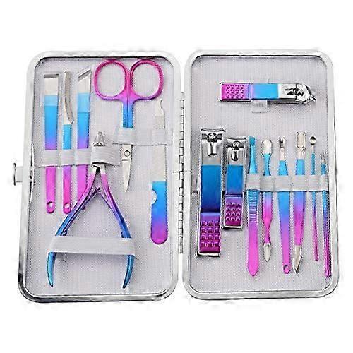 15pc Titanium Stainless Steel Grooming Set