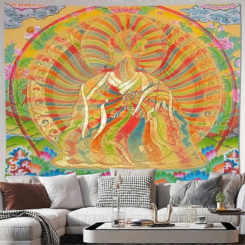 Tenture murale bohème, art mandala indien, décoration murale psychédélique, décoration esthétique pour chambre, décoration de festival, décoration de chambre originale, décoration pour dortoir.