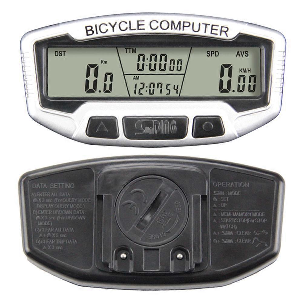 SUNDING Cycling Bicycle LCD Computer Bike Backlight Wired Code Table Speedometer