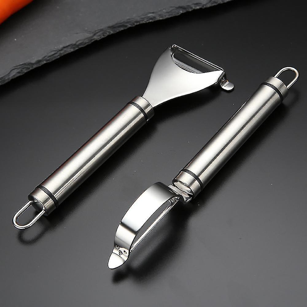 Compatible 2pcs Vegetable Peeler Set, Stainless Steel Y Shaped Vegetable Peeler