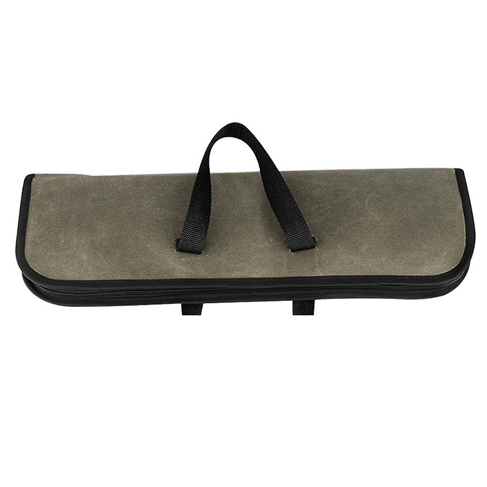 Knife Case(4 Slots), Canvas Chef's Knife Roll Bag With Durable Handles