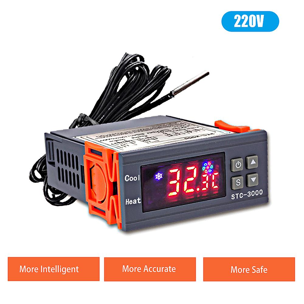 Digital Temperature Switch Controller Display Heating Cooling Relay