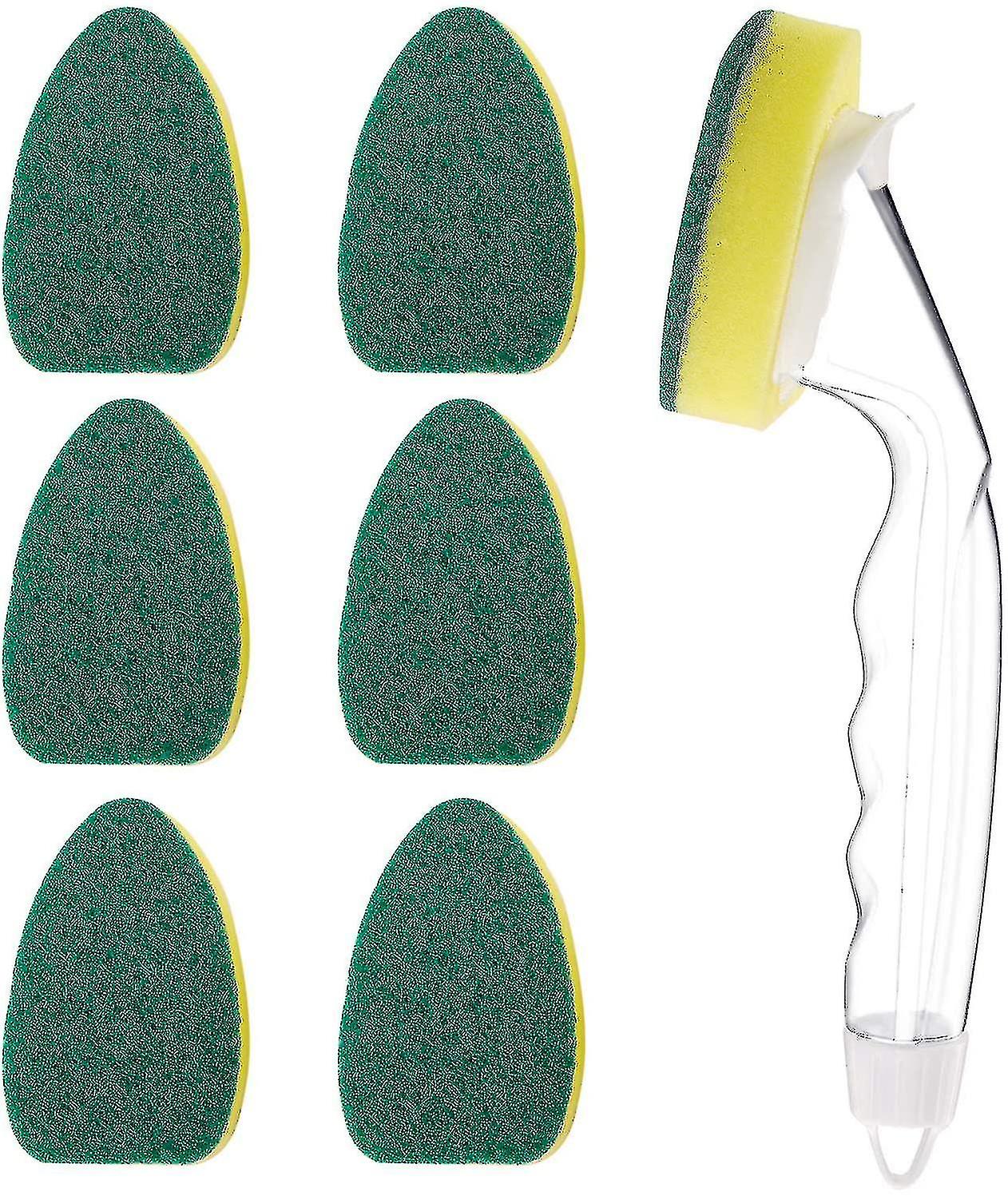 Dish Wand Dish Sponges With Handle, 1 Dish Wands And 7 Refill