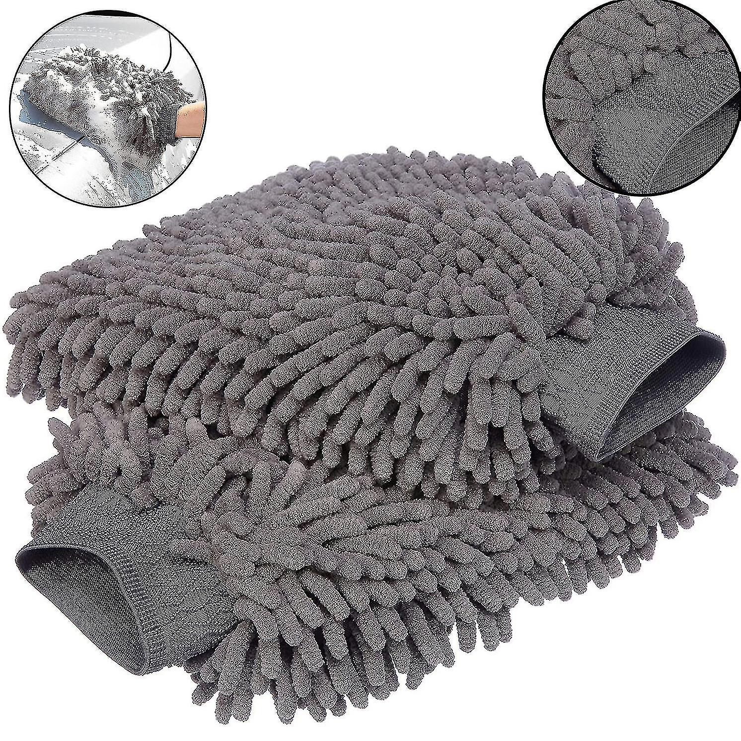 Deluxe Microfiber Car Wash Mitt (2 Pack)