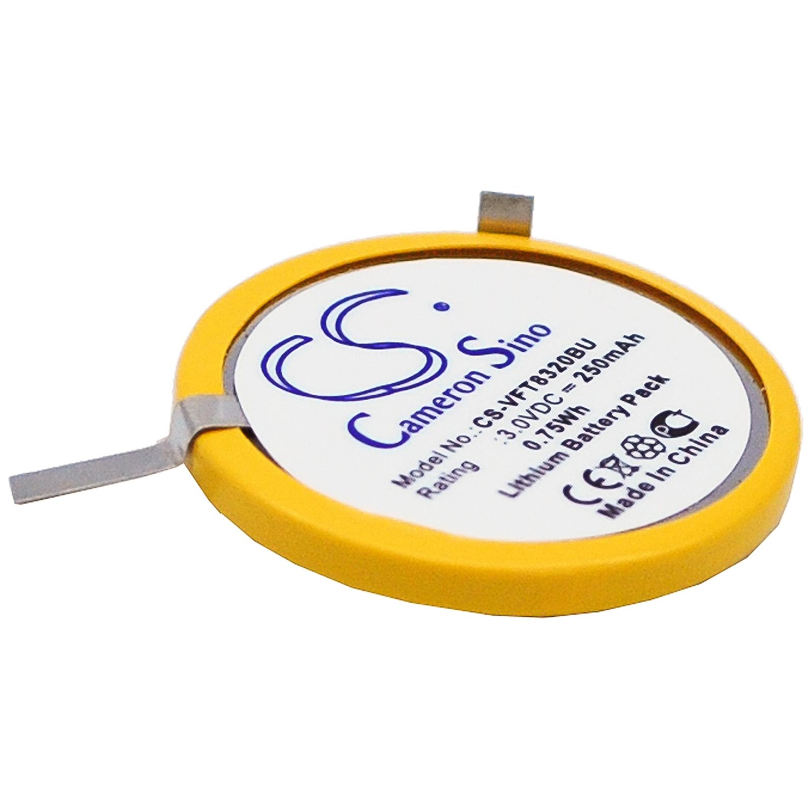 CMOS Battery for VeriFone NURIT 8320 CS-VFT8320BU 3.0v 250mAh 0.75Wh Lithium