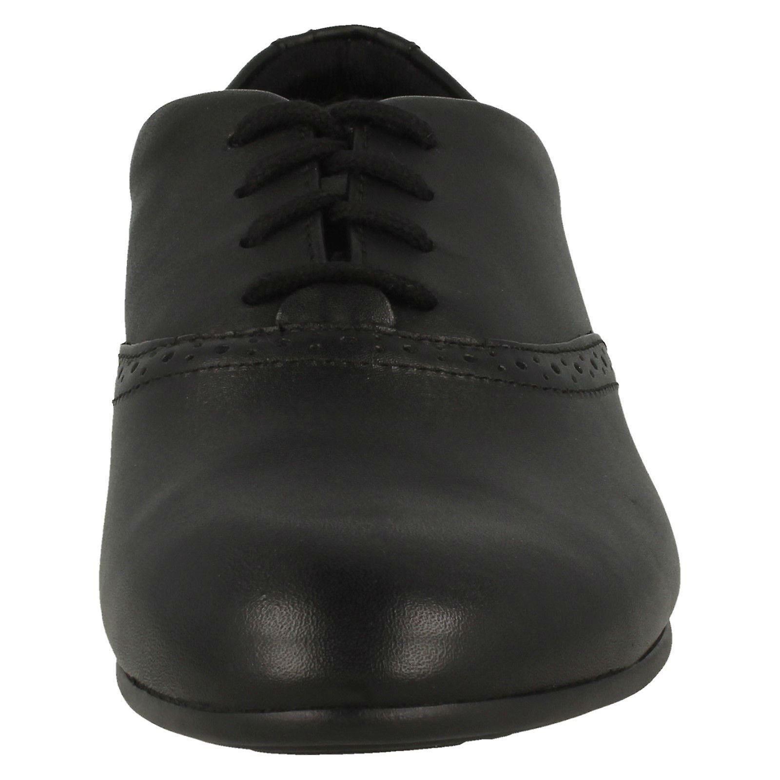 School Clarks Jules Girls Clarks Lace Up Brogue School Shoes Jules
