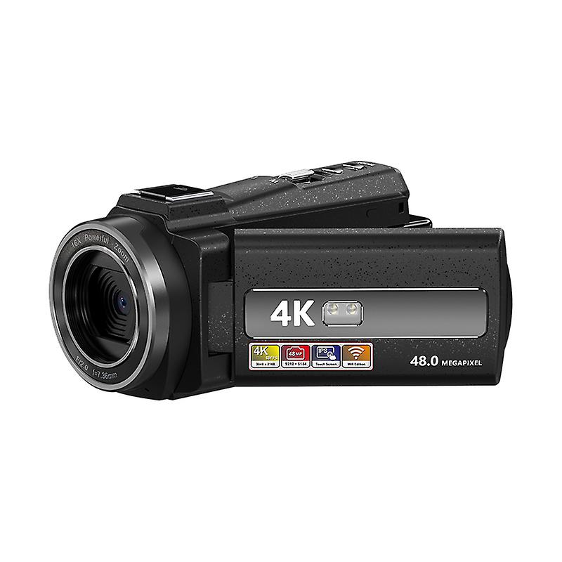 INF Videokamera 4K UH48MP/16x zoom/vidvinkelobjektiv/32GB kort/mikrofon