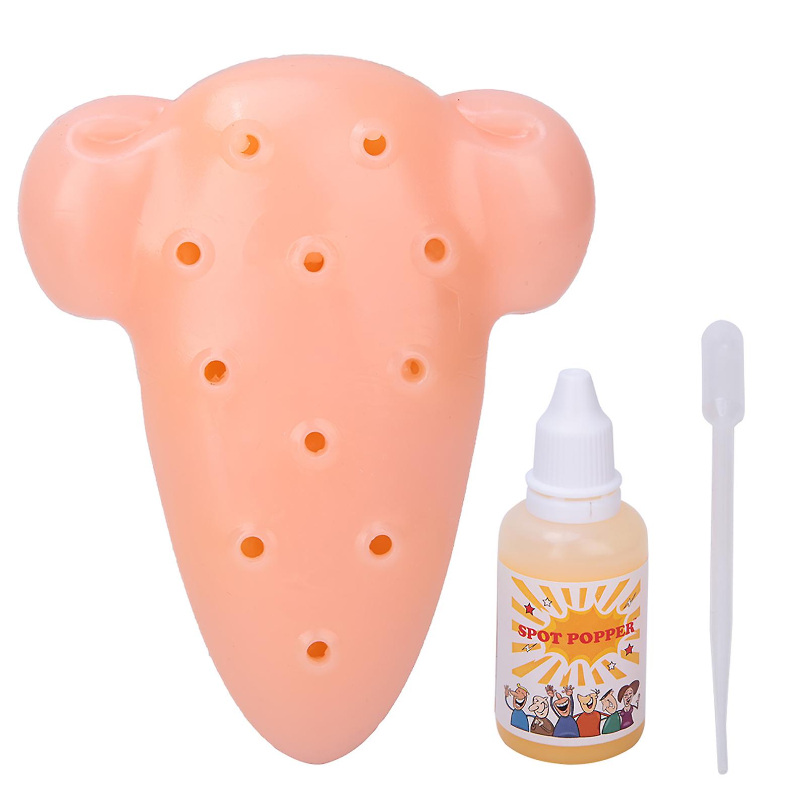 Innovative Wacky NosE Shaped Pimple Squeezing Toys Stop Picking Your Face TPE Toys