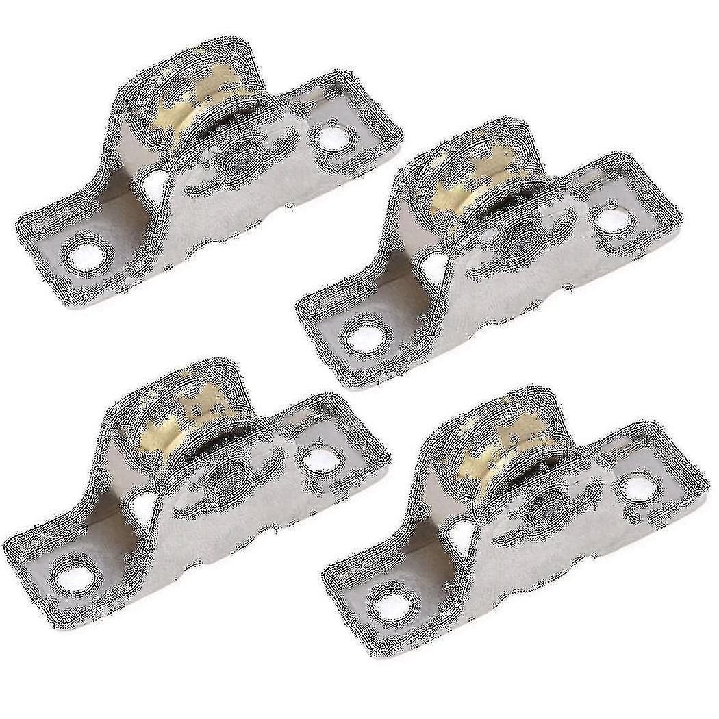 4x 1.6cm Dia Single Roller Window Pane Pulley Portes Roue Argent + Or