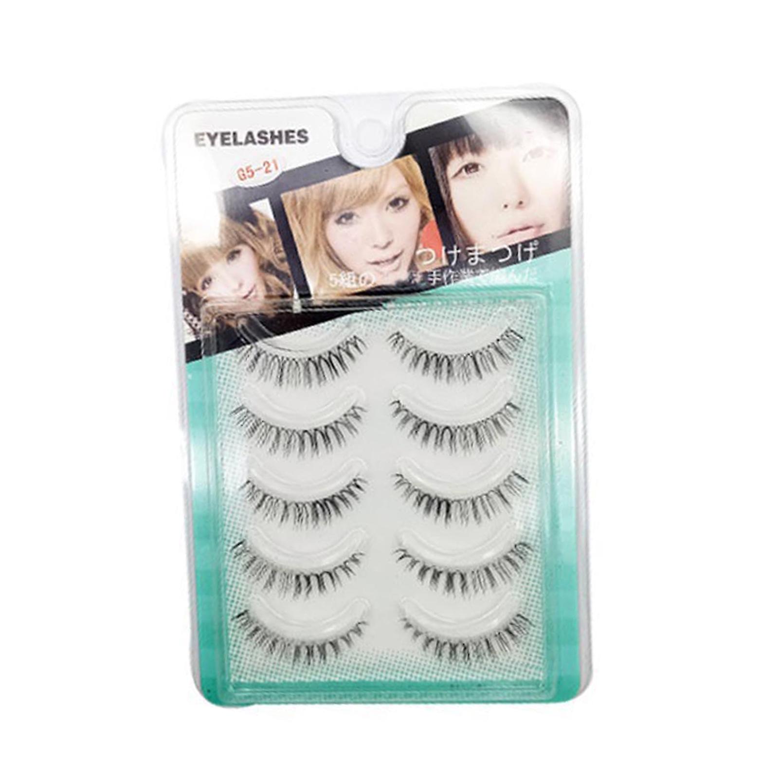 5 Pairs False Eyelashes Pack Multi-layered Fluffy Volume Long Thick Lashes