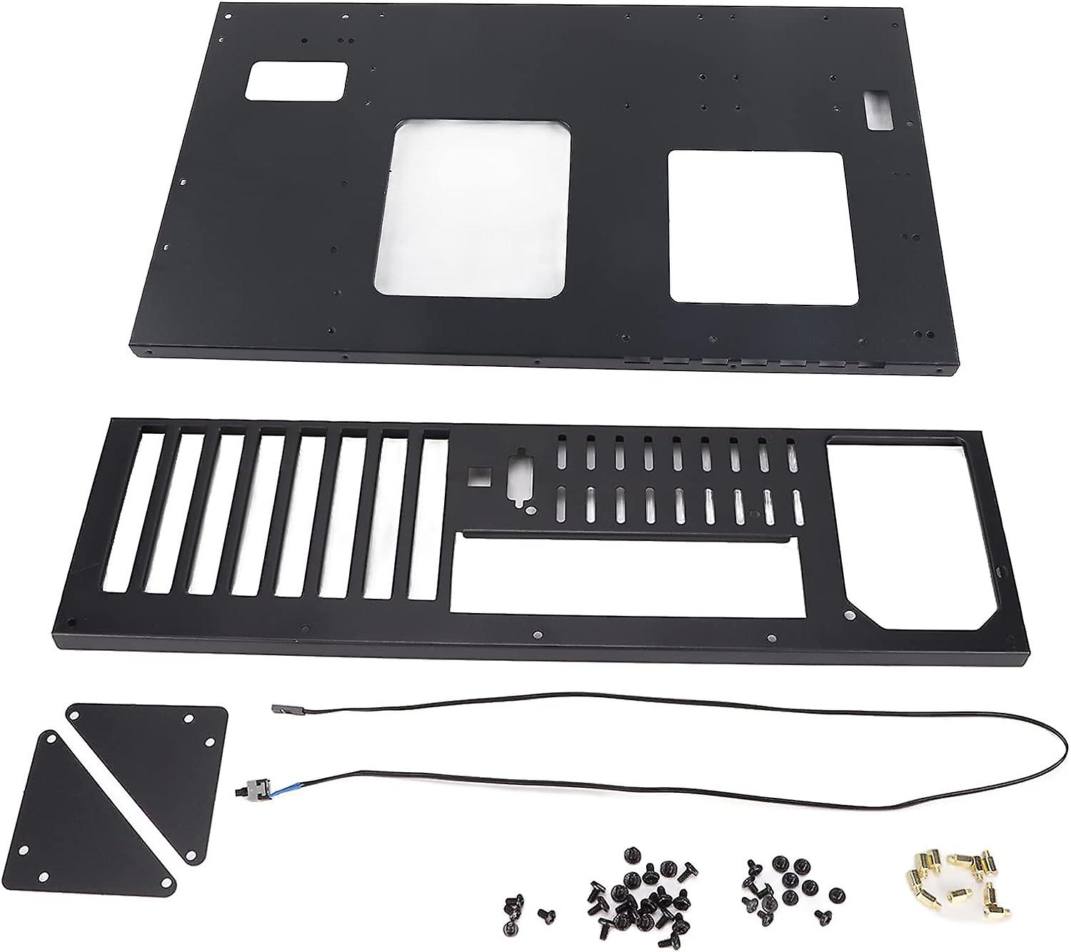 Open Computer Case Diy Gaming Mining Machine Pc Host Case, Open Chassis Heat Dissipation Design Computer Case, 5.9 * 3.4 * 9.8 In Solid Secc Open Air 