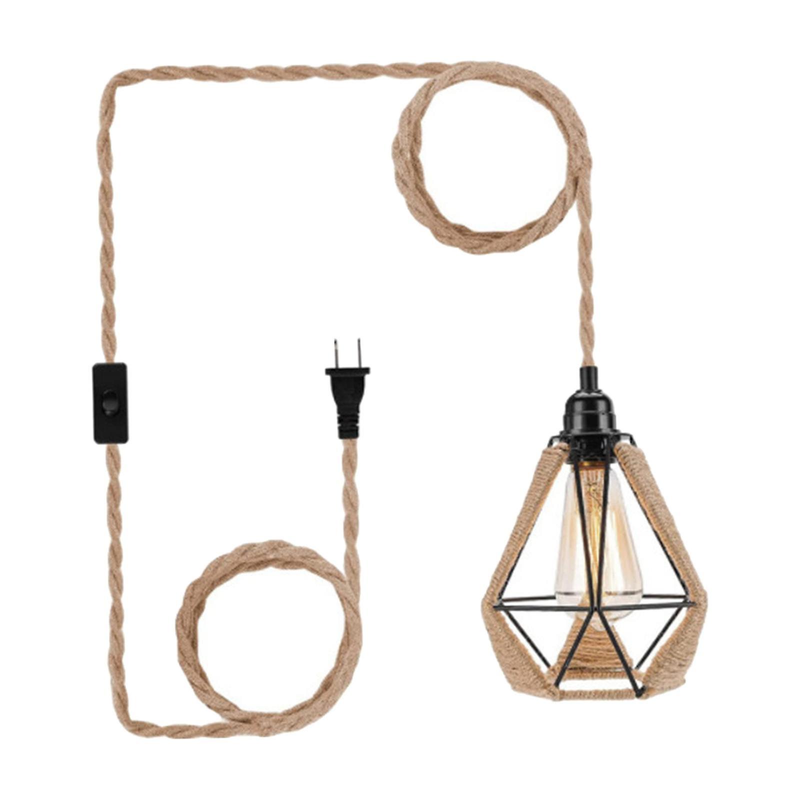 Industriële Plug in Hanglamp Hanglamp met Plug in Cord voor Keuken Stijl B
