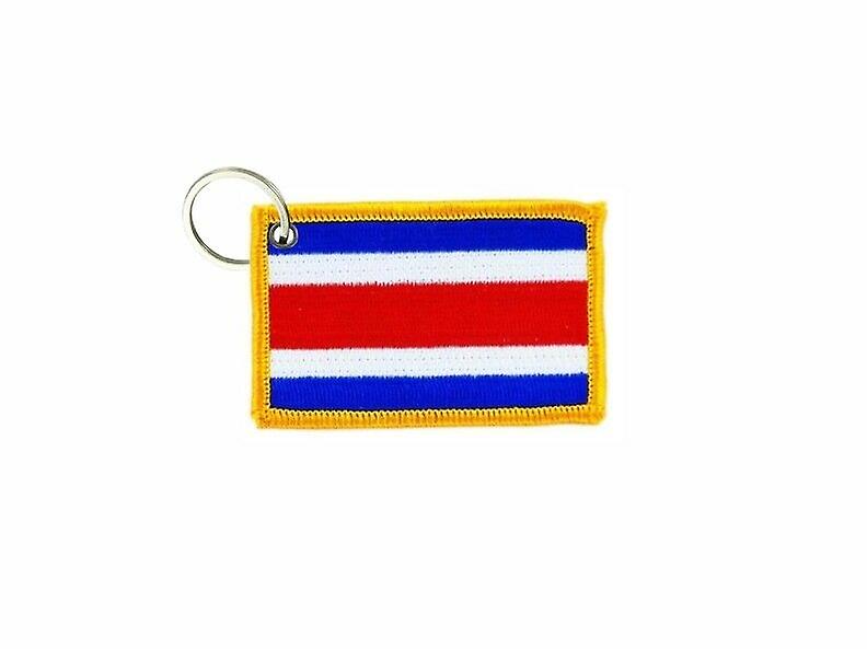 Cle Cles Key Brode Patch Ecusson Badge Costa Rican Flag