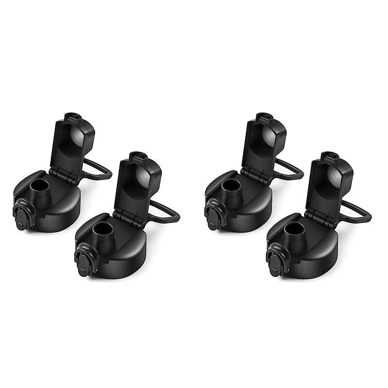 4pcs Spout Lid For Hydro Flask Wide Mouth 12, 16, 18, 20, 32, 40, 64oz, Replacement Wide Mouth Lid With Button Lock
