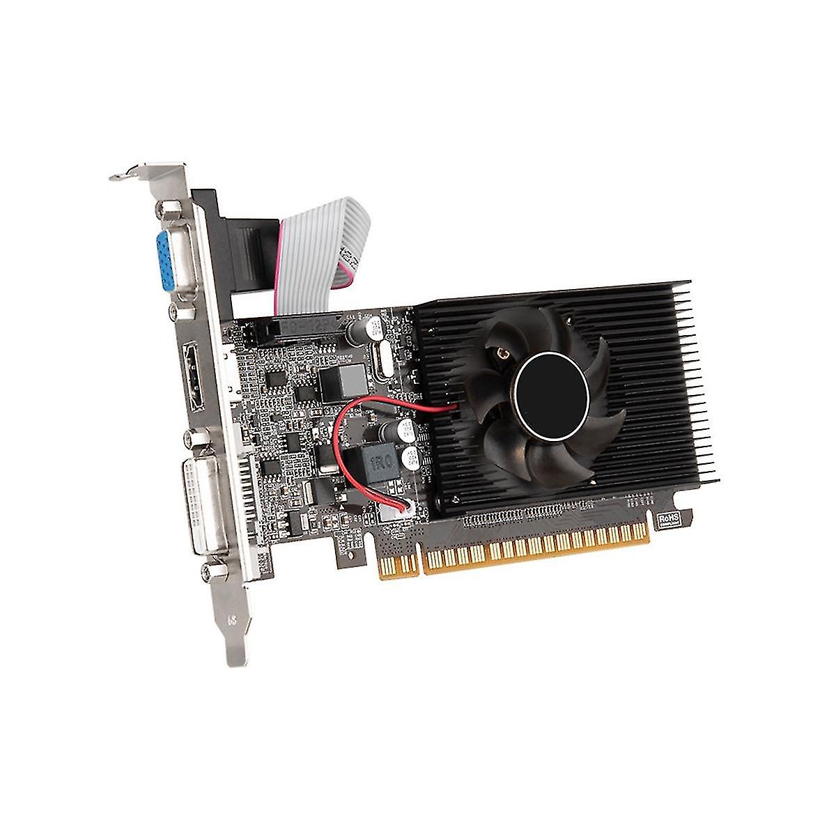 Gt610 1gb Graphics Computer Desktop Gaming Small Case Ddr3 Memory Vga Video Card