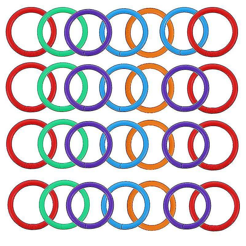 100pcs Loose Leaf Binder Rings Multi-purpose Snap Ring Loose Notebook Ring