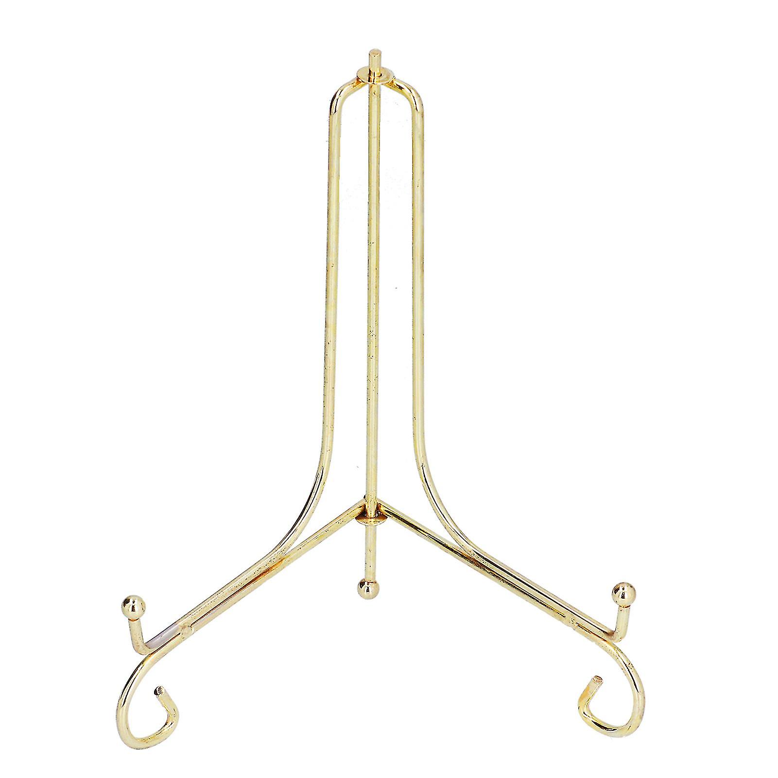 Clock Stand Metal Round Porcelain Plate Bracket Display Stand Wall Clock Stand for Home Office