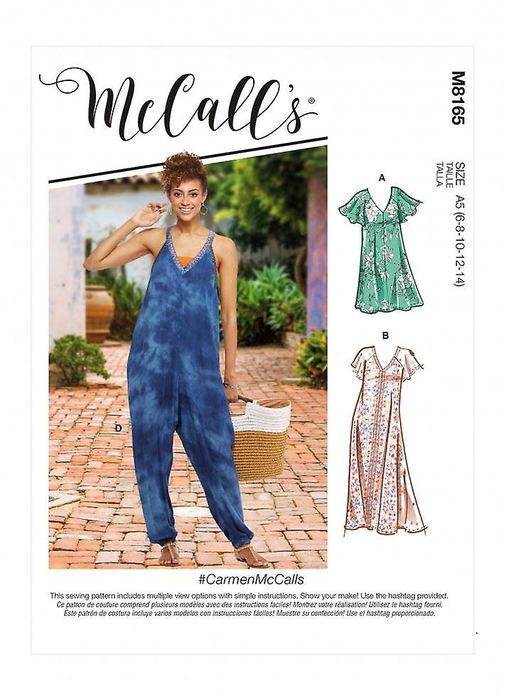 McCalls Sewing Pattern 8165 Women E5 (14-16-18-20-22)