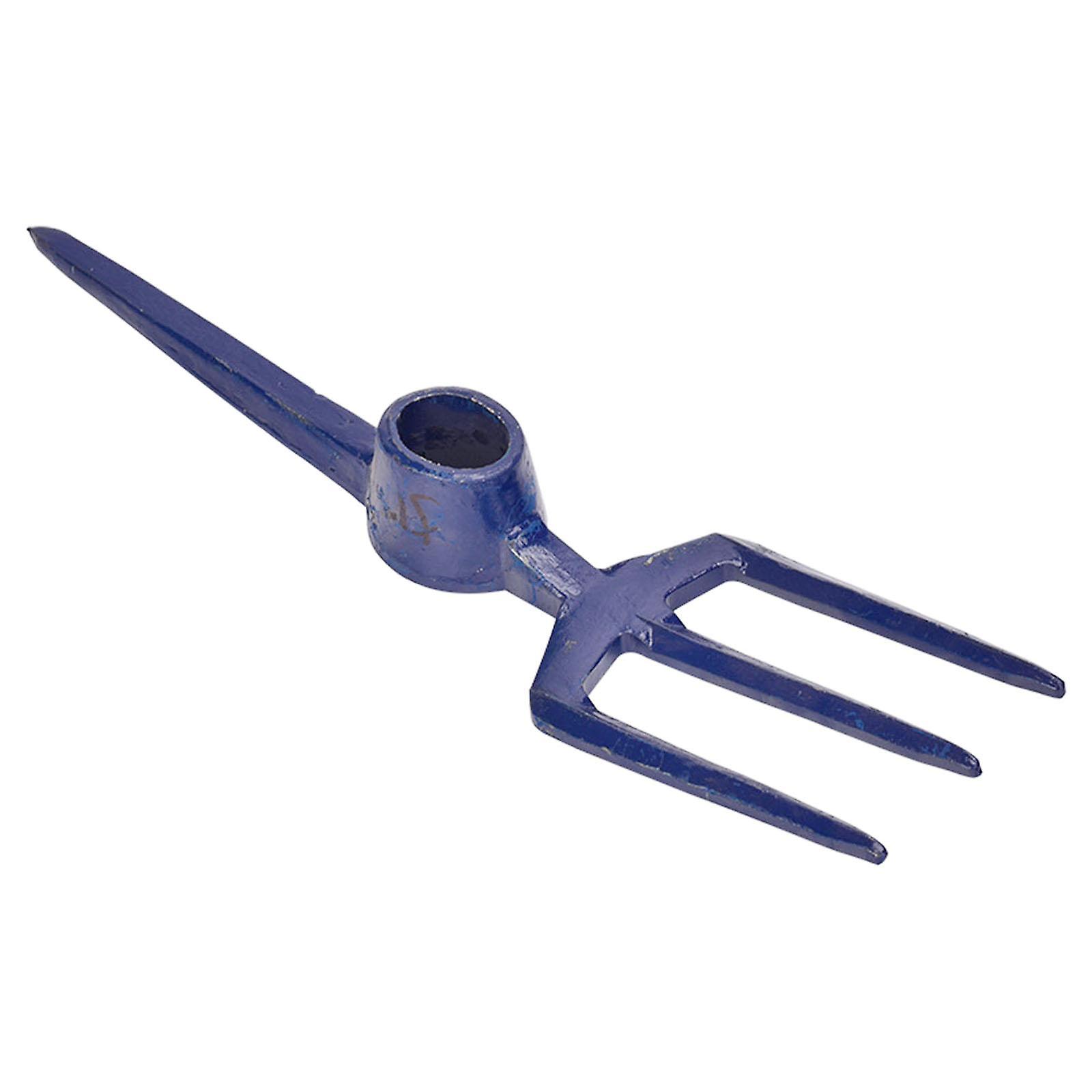 Multifunctional Railroad Pick Head Forging for Gardening Digging Prospecting Three Tooth Rake
