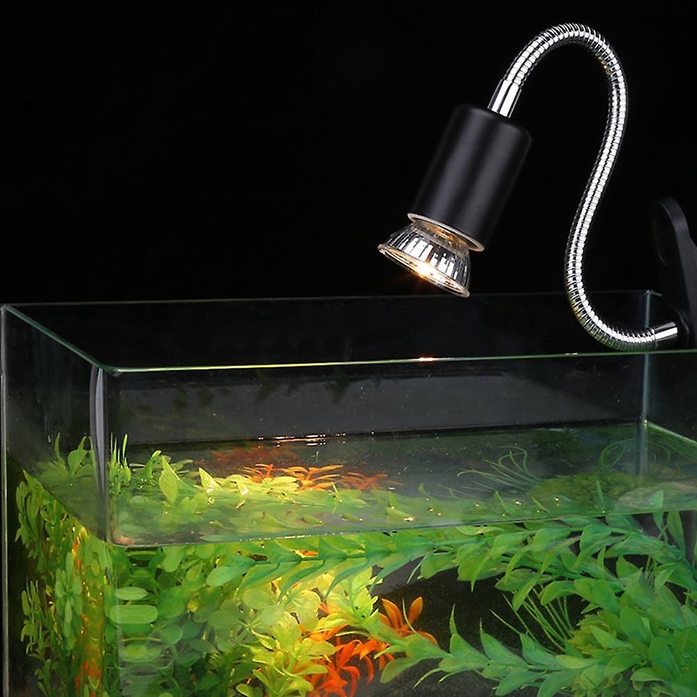 360° Rotating Adjustable Reptile Heat Lamp Holder Black 37cm