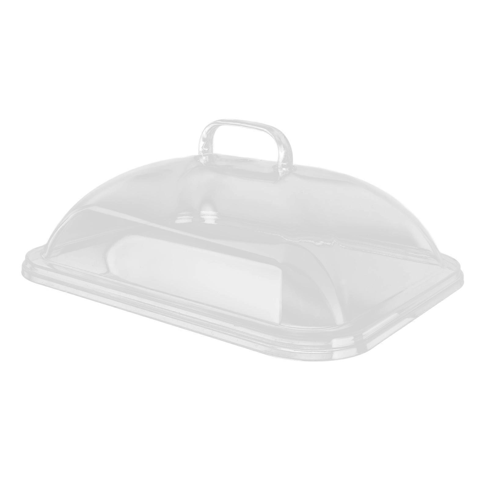 Splatter Cover Clear Transparent Acrylic Dustproof Rectangle Shape Convenient Practical Home Plate Covers for Kitchen S 