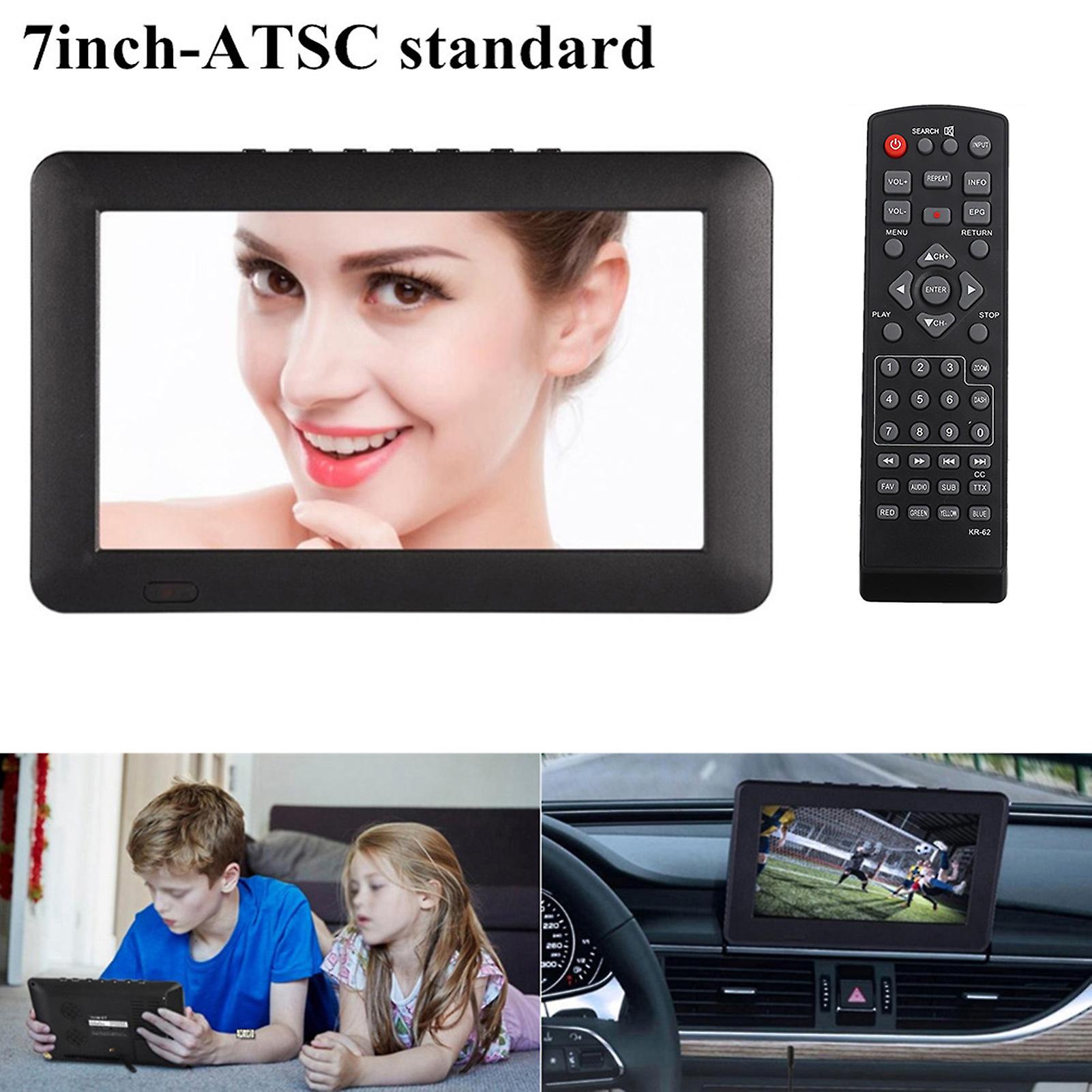 تلفزيون ATSC محمول مقاس 10 بوصات 16:9 رقمي TFT LED 1080P ومشغل فيديو