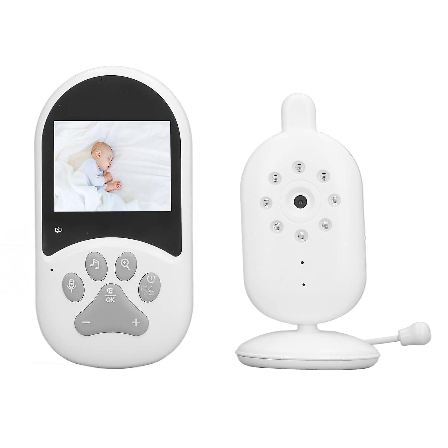 Video Baby Monitor, TwoWay Talk 60 Degree Angle Night Visible Baby Monitor Camera Noise Reduction 2.