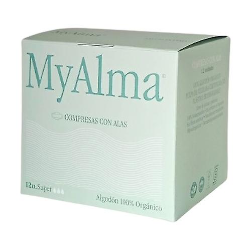 Regular 100% organic cotton pads 12 units