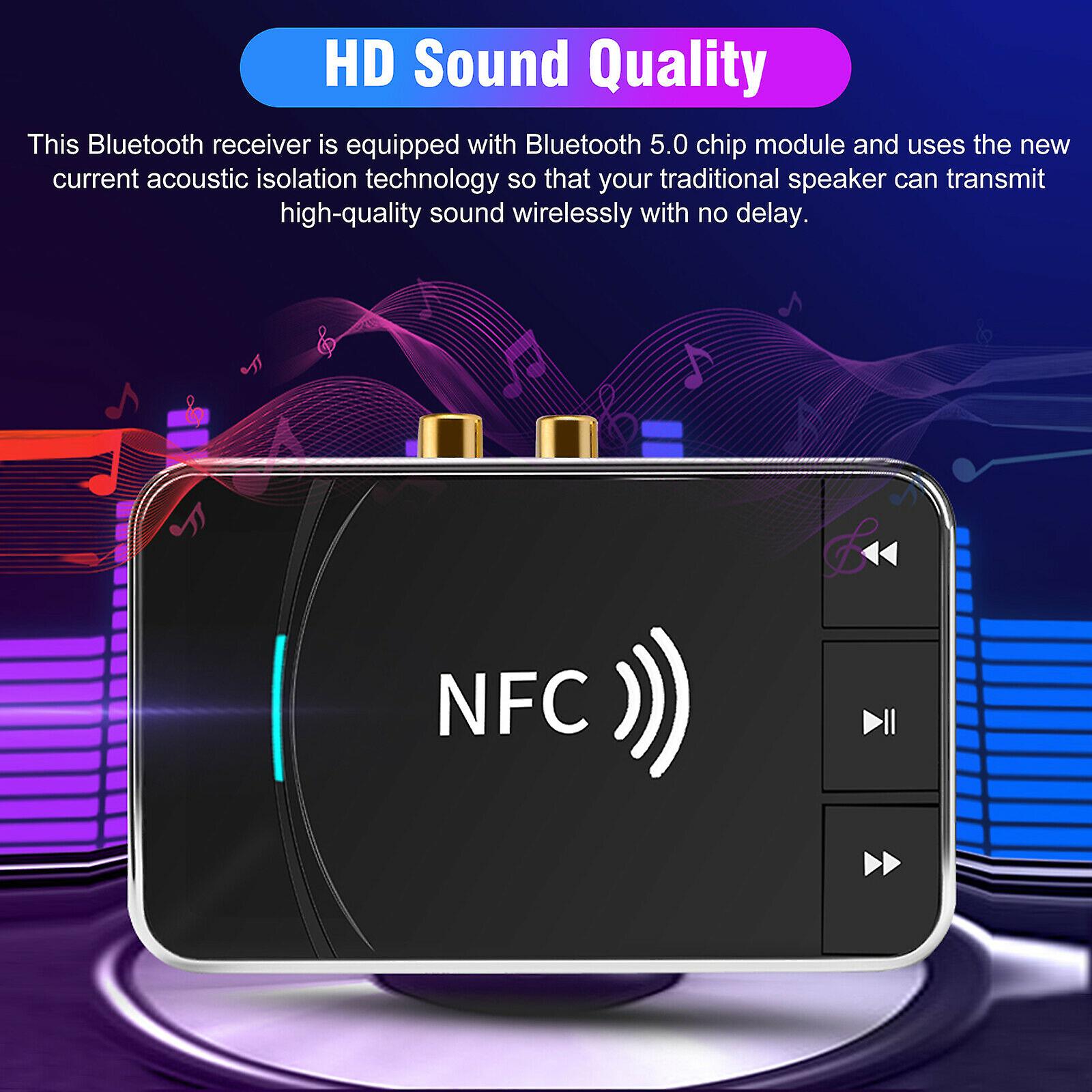 NPC Bluetooth 2in1 Transmitter Receiver Wireless TV Car 3.5mm 2RCA Audio Adapter