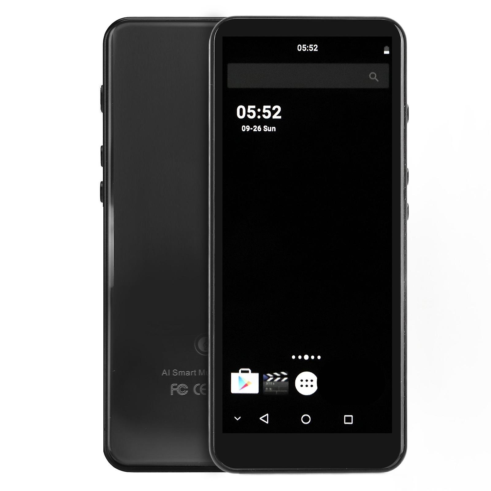 MP4 Player Portable 5.0 Inch HD Touch Screen Bluetooth WiFi Music Player for Sports Running Black 