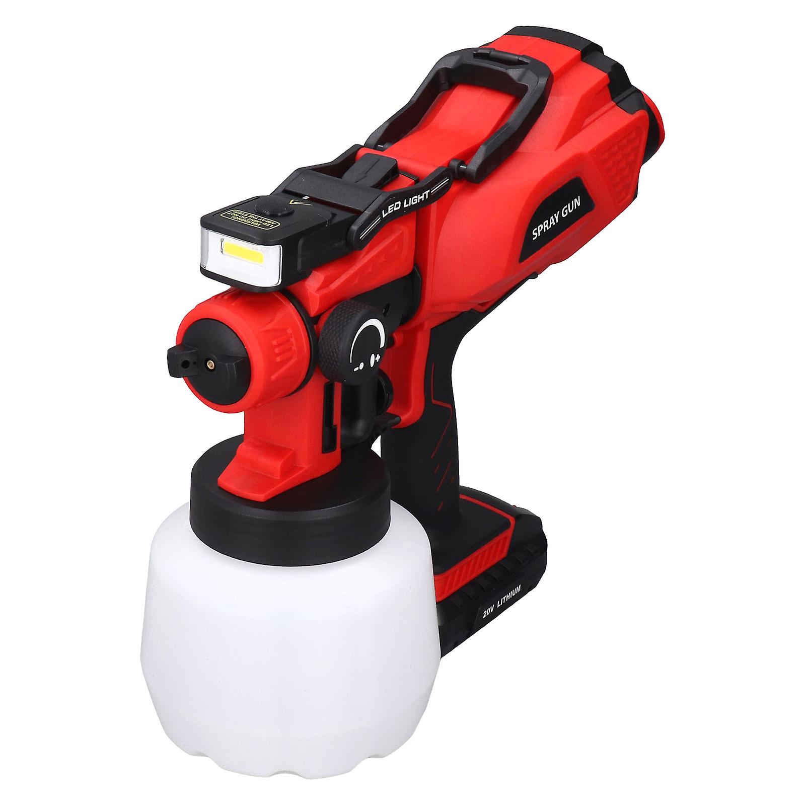 Electric Paint Sprayer with LED High Voltage Spray Gun Portable Painting Tools 100‑240V EU Plug 