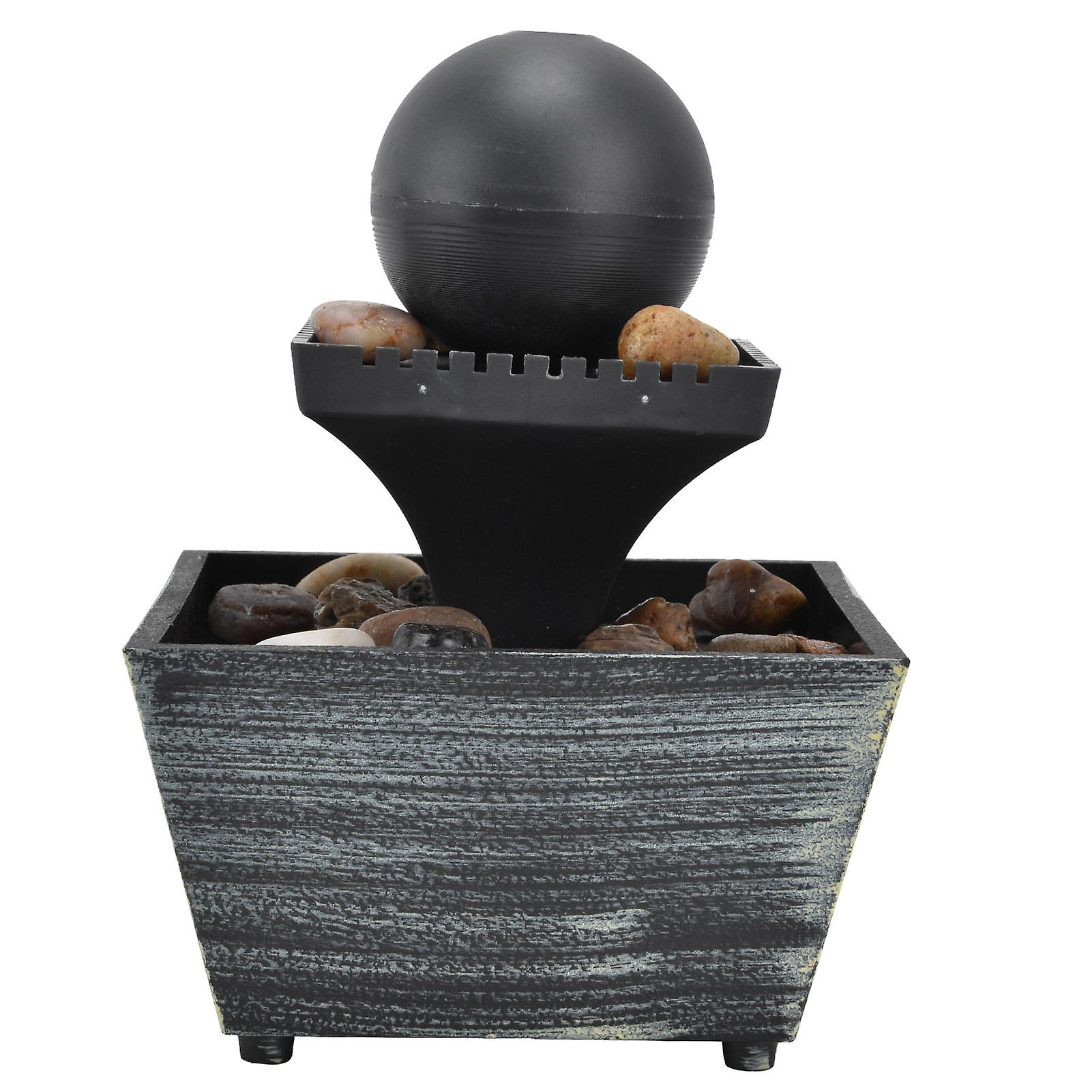 Touch Tabletop Fountain 3V USB Tabletop Water Fountain Indoor Ball Waterfall Fountain for Home Office Desktop Table Decorative