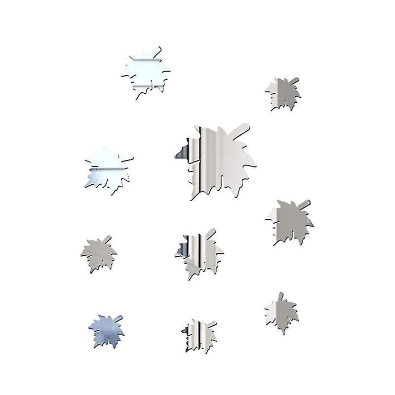10pcs Maple Leaf Shaped Stickers