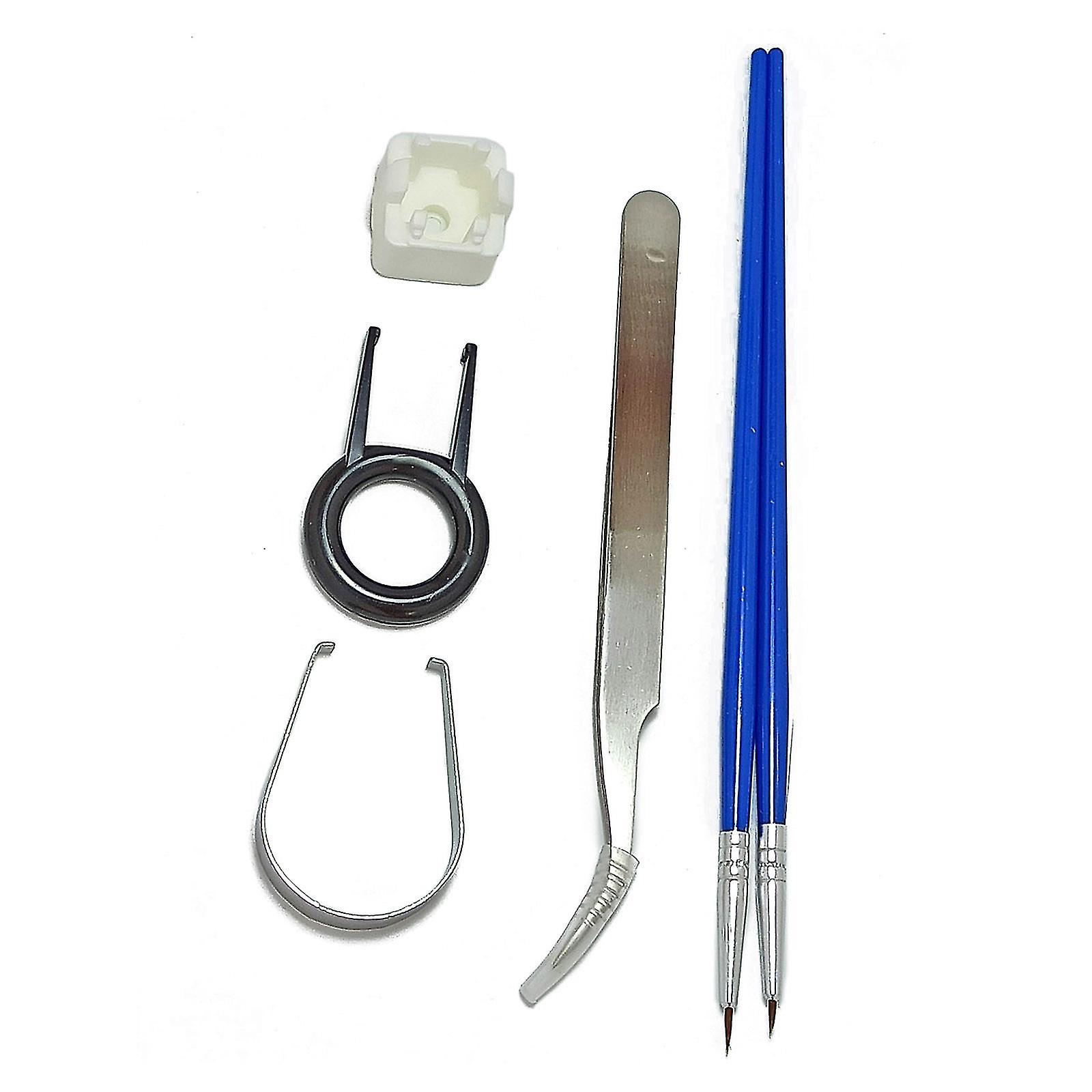 6pcs Switch Lube Station Switches Opener Ring Keycap Puller Mechanical Keyboard