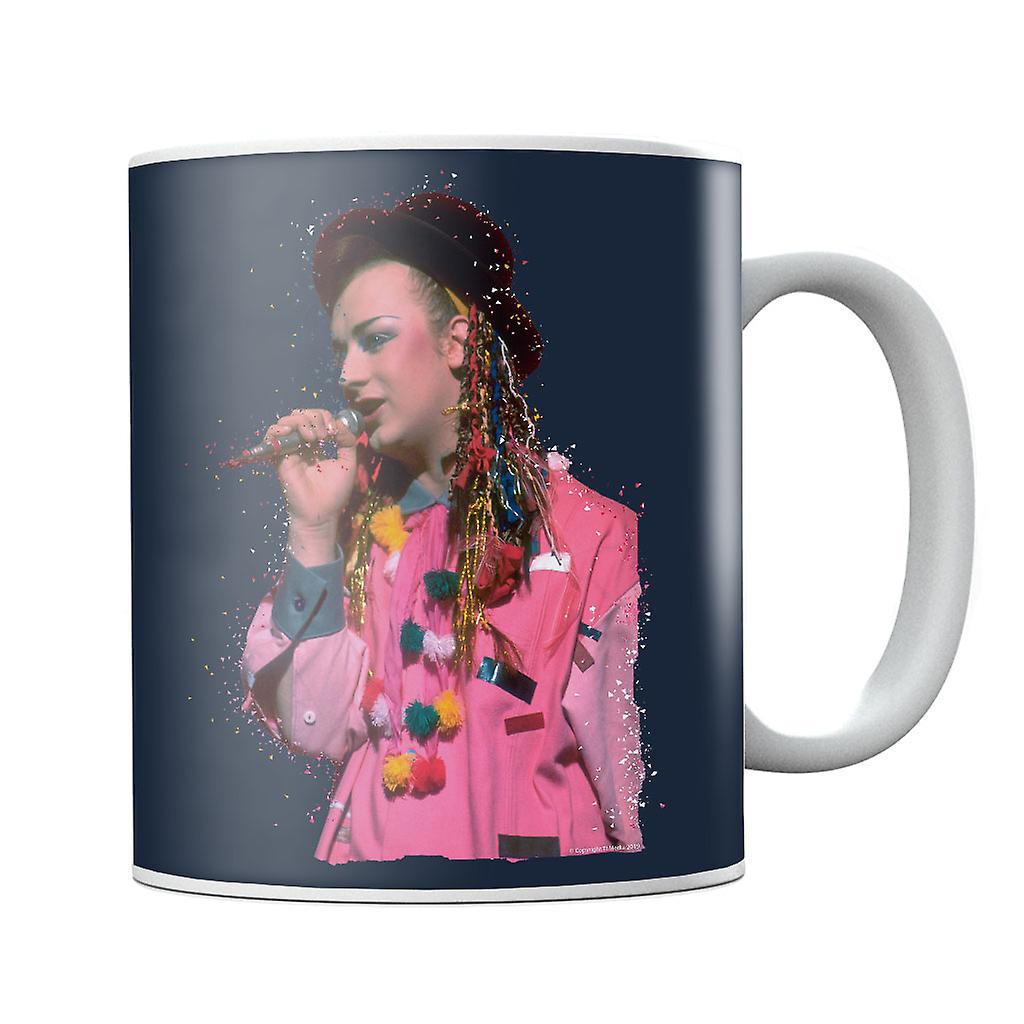 TV Times Boy George 80s Particle Effect Mug