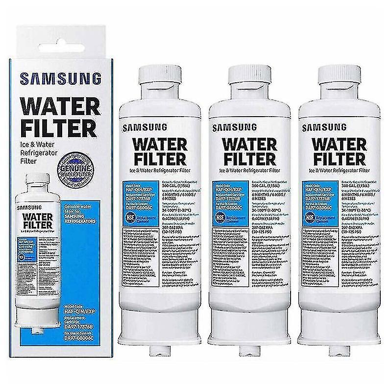 3 Pack Refrigerator Water Filter For Samsung Da97-17376b Haf-qin Da97-08006c - YX