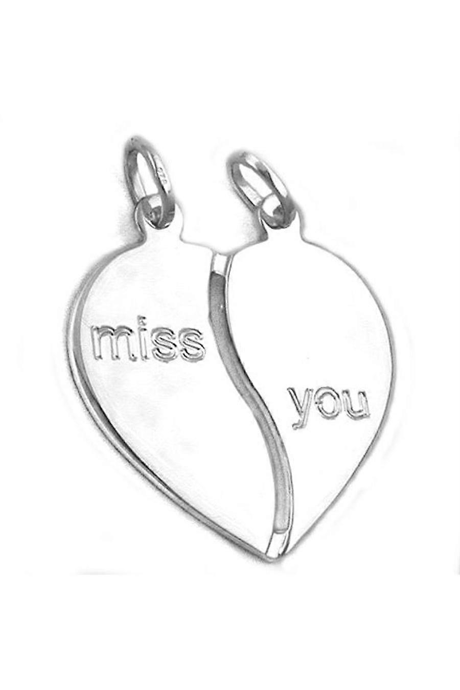 Friendship Pendants 2 Hearts Silver 925 - Gl92510