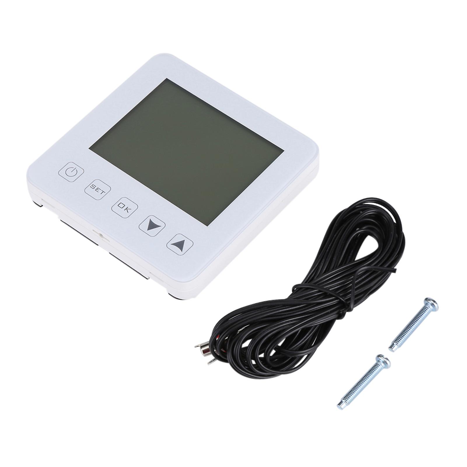 16A LCD Display Programmable Electric Heating Thermostat Room Temperature Controller