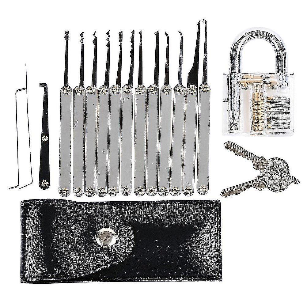 15 In Lock Pick Tools Lock Picking Kit Lockpicking Set Professional Lock Pick Set Lock Picking Tools-hy
