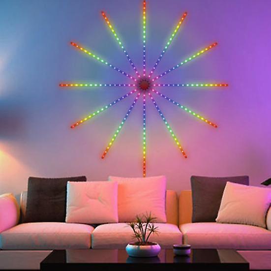 1 Set LED Strip Lights Multiple Lighting Modes Decorative Attractive Great Holiday Party Bluetooth-compatible RGB Lamp for Household