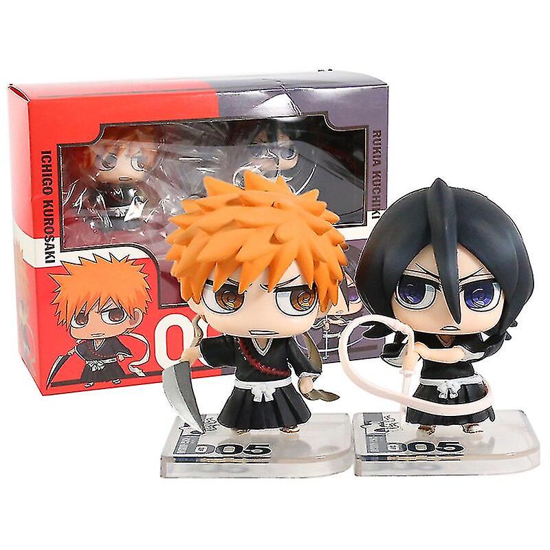 Bleach Kurosaki Ichigo Kuchiki Rukia Q Version Pvc Figures Collec
