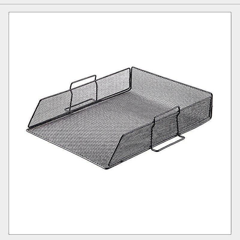 Mesh Letter Book Magazine Holder Paper Document Metal Iron Storage Rack File Tray For Office Desk