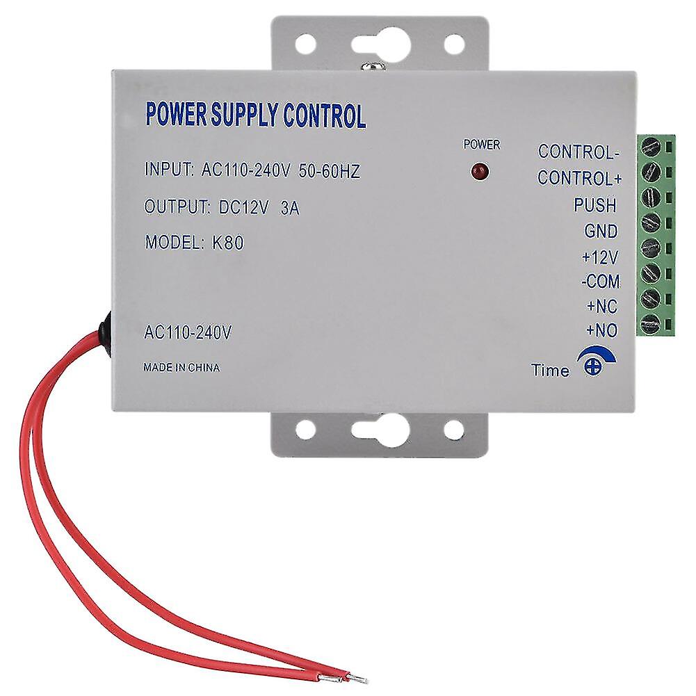 K80 døradgangssystem elektrisk strømforsyningskontrol Dc 12v 3a Miniature strøm / elektrisk lås strøm /