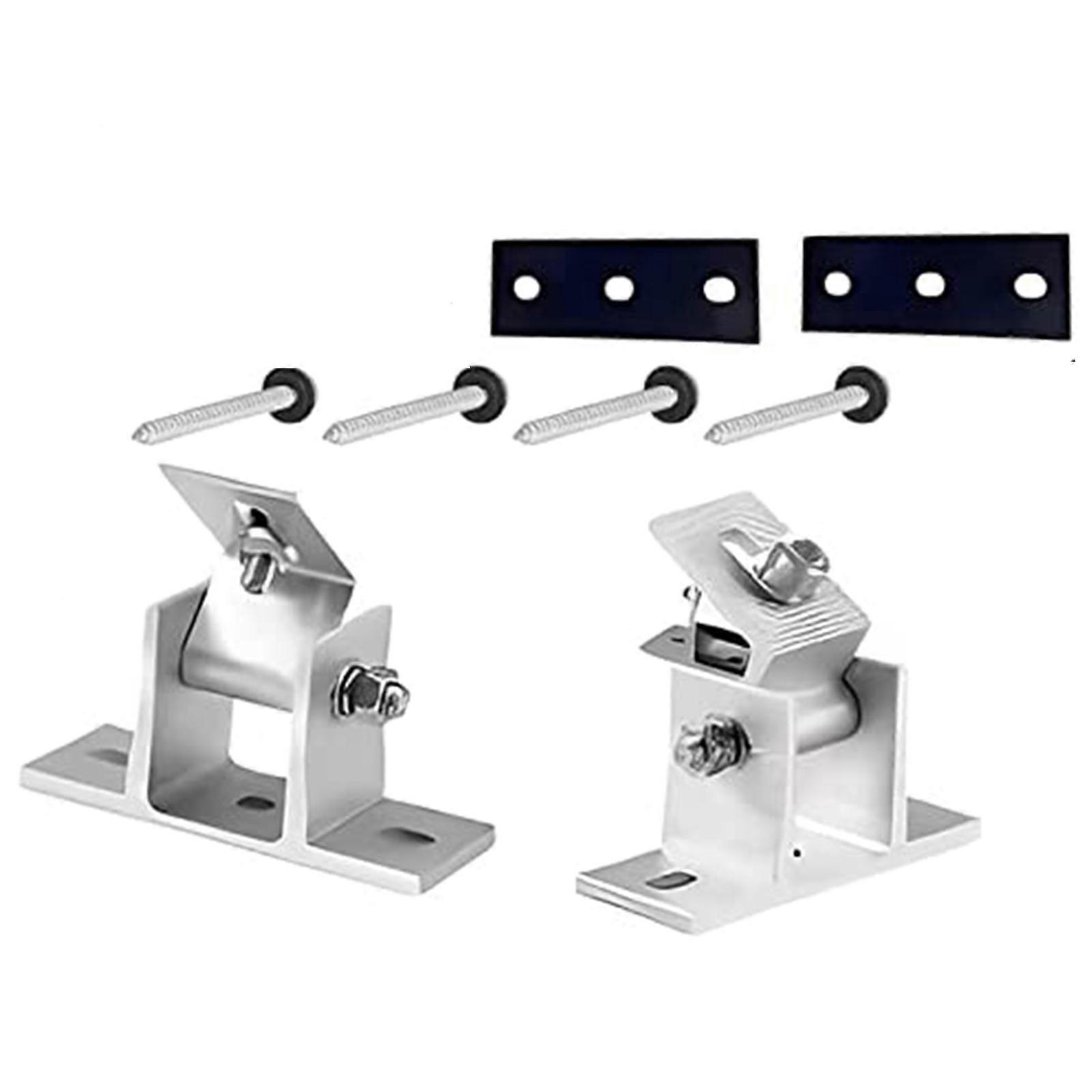 Solar Panel Holder Set 15 to 30 Degrees Adjustable Bracket Solar Panel Mount Bracket Set