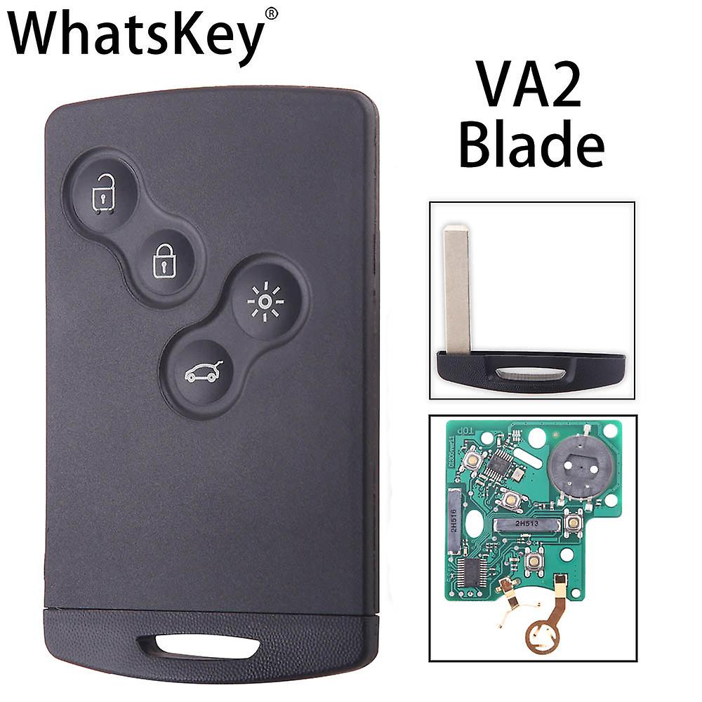 4 pulsanti Smart Car Key per Renault Megane Scenic Laguna Clio Koleos 2008-2016 Remote Key Fsk 433mhz Pcf7952 Chip