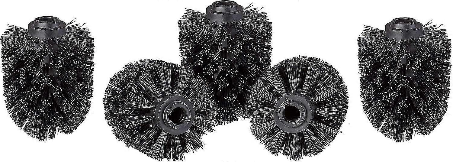 Noir Tte de Rechange pour Brosse WC lot de 5 Orifice 8*10cm